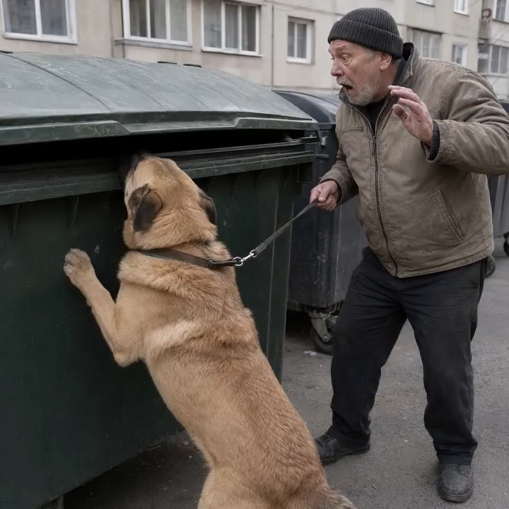 Кучето упорито дърпаше Максим към контейнерите за боклук... Когато стигнаха до площадката, животното погледна към бетона и застина от УЖАС... 😲😲 3 videoframe 0 2026 08 13t141739.589